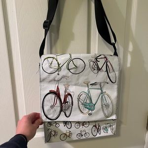Recycled bike messenger bag!